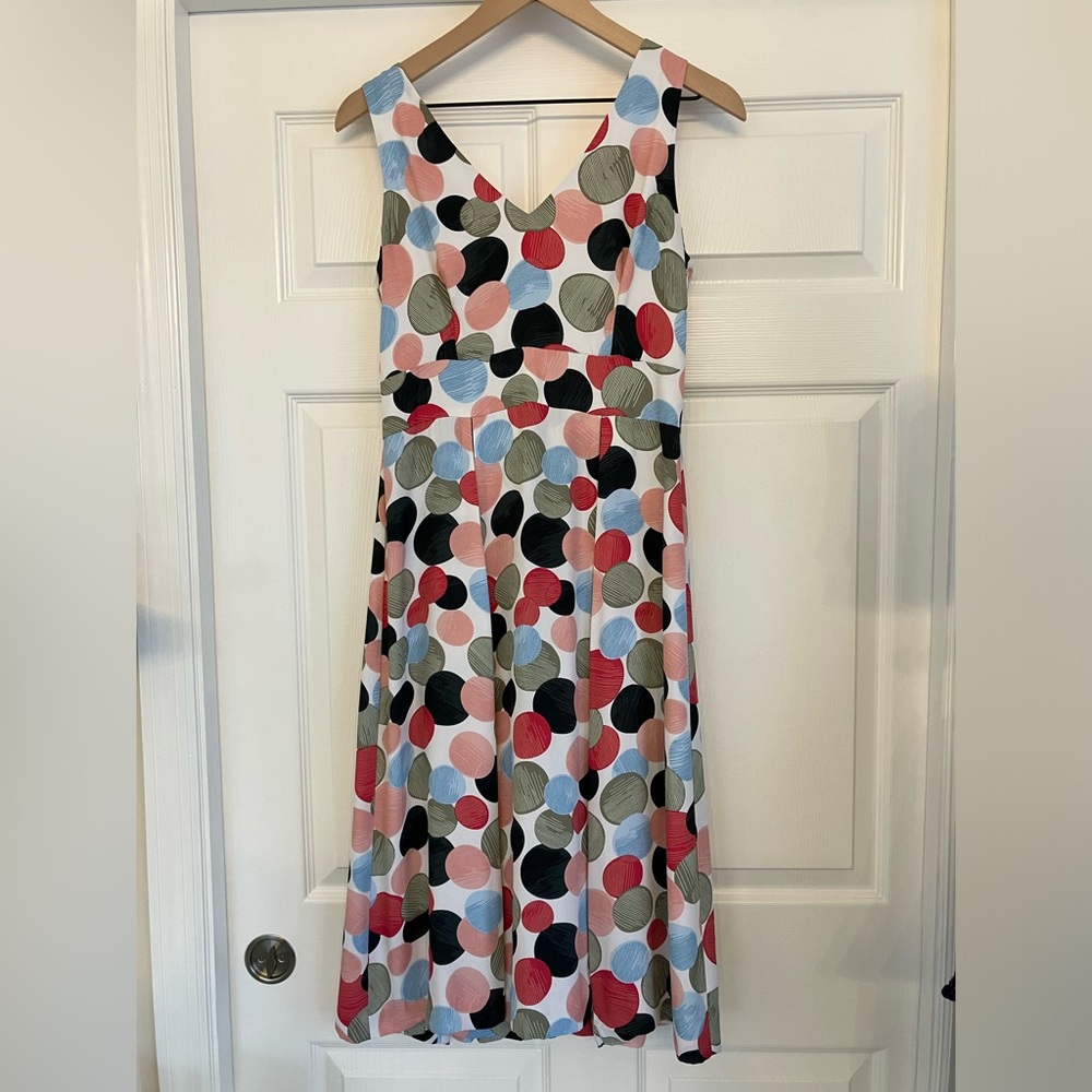 Ann Klein colorful circle dress size 4